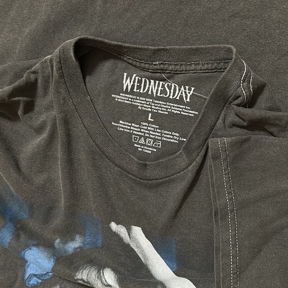 NWOT Wednesday Addams Graphic Tee - Picture 4 of 8